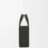 Petit sac fourre-tout LOEWE Font en raphia Noir