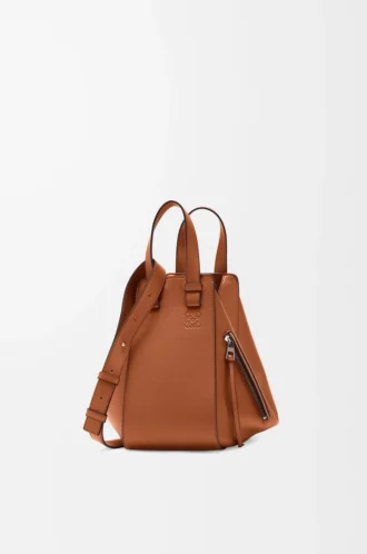 Petit sac Hammock en cuir de veau classique Tan