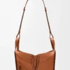 Petit sac Hammock en cuir de veau classique Tan