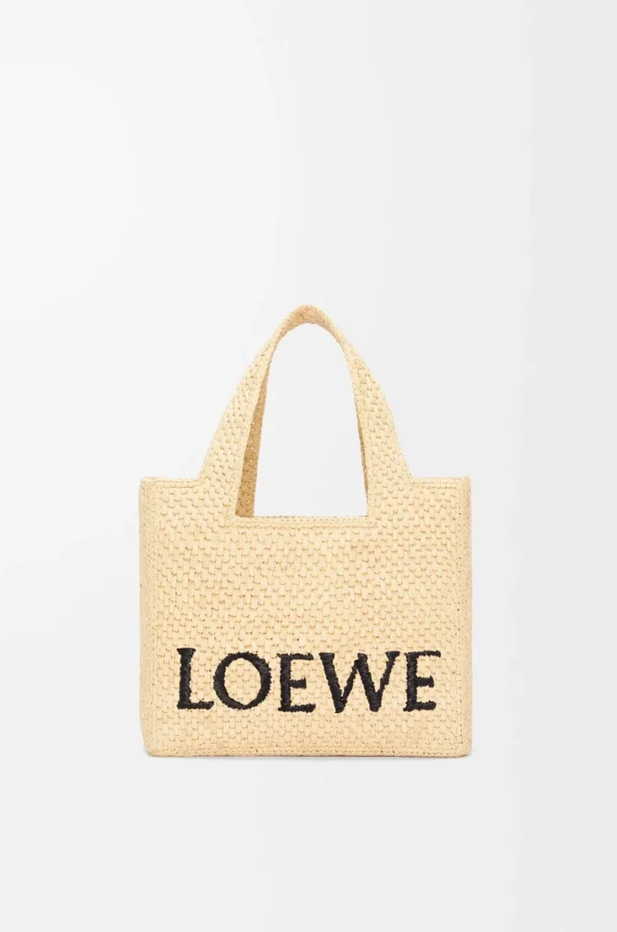 Petit sac LOEWE Font en raphia naturel Petit sac LOEWE Font en raphia naturel