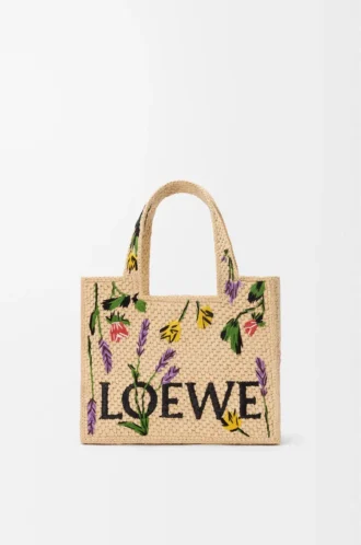 Petit sac LOEWE Font en raphia naturel