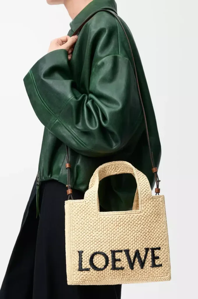 Petit sac LOEWE Font en raphia naturel Petit sac LOEWE Font en raphia naturel