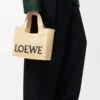 Petit sac LOEWE Font en raphia naturel Petit sac LOEWE Font en raphia naturel