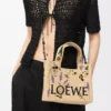 Petit sac LOEWE Font en raphia naturel