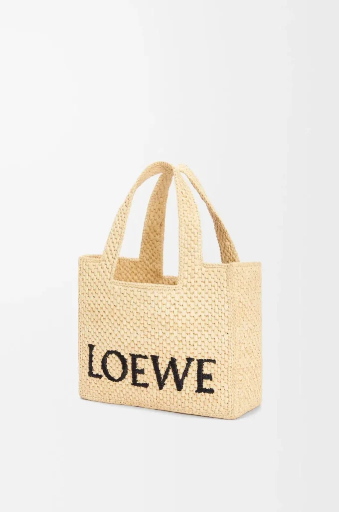 Petit sac LOEWE Font en raphia naturel Petit sac LOEWE Font en raphia naturel