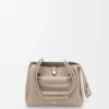 Petit sac Madrid en cuir de veau grainé souple Clay