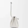 Petit sac Madrid en cuir de veau grainé souple Soft White