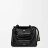Petit sac Madrid en cuir de veau souple noir