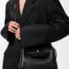 Petit sac Madrid en cuir de veau souple noir