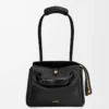 Petit sac Madrid en cuir de veau souple noir