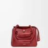 Petit sac Madrid en cuir de veau souple rouge brûlé Petit sac Madrid en cuir de veau souple rouge brûlé