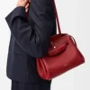 Petit sac Madrid en cuir de veau souple rouge brûlé Petit sac Madrid en cuir de veau souple rouge brûlé