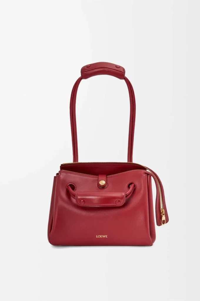 Petit sac Madrid en cuir de veau souple rouge brûlé Petit sac Madrid en cuir de veau souple rouge brûlé