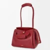 Petit sac Madrid en cuir de veau souple rouge brûlé Petit sac Madrid en cuir de veau souple rouge brûlé