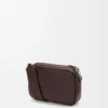 Petit sac messager Pebble en cuir de veau grainé souple Oxblood