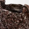 Petit sac Nest Basket en cuir de veau marron