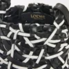 Petit sac Nest Basket en cuir de veau Noir/Blanc