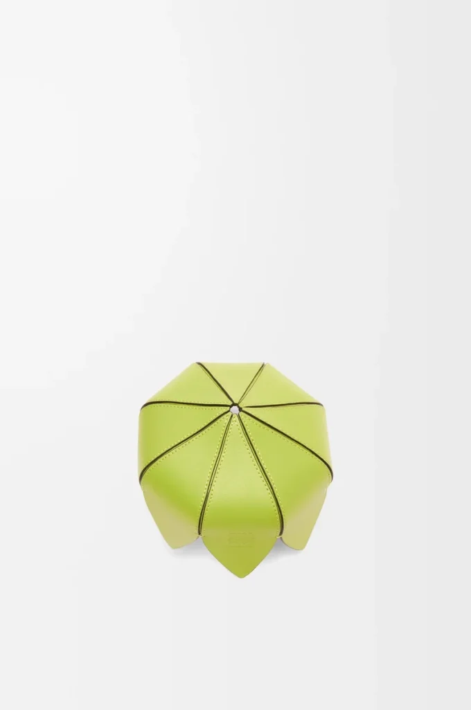 Petit vide-poche en cuir de veau souple vert prairie Petit vide-poche en cuir de veau souple vert prairie