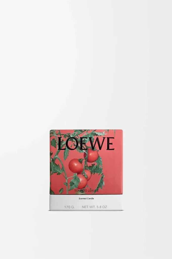 Petite bougie Feuilles de tomate Rouge