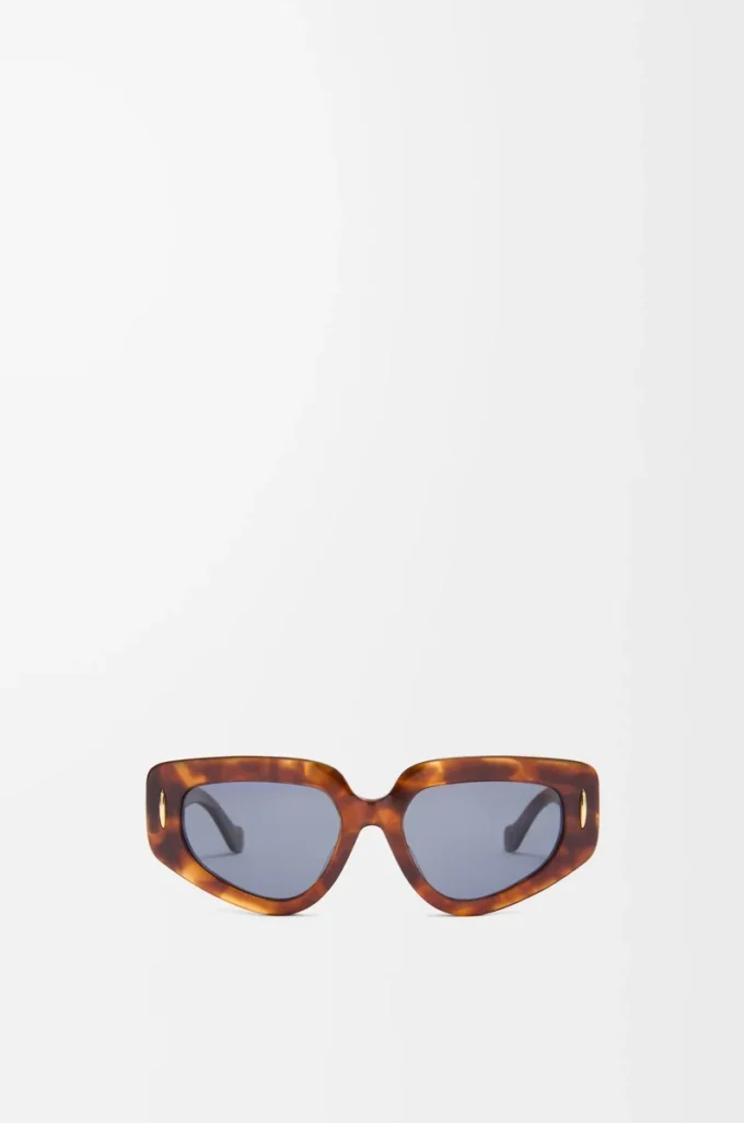 Petites lunettes de soleil Butterfly Screen Havana flammé