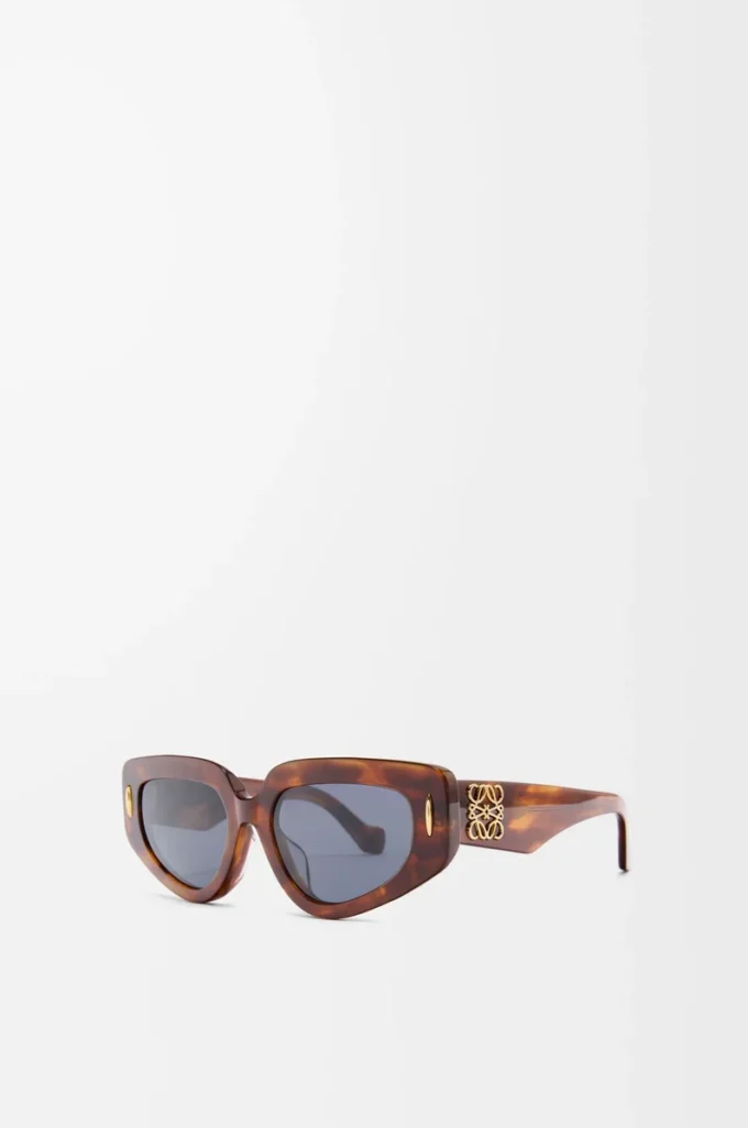 Petites lunettes de soleil Butterfly Screen Havana flammé