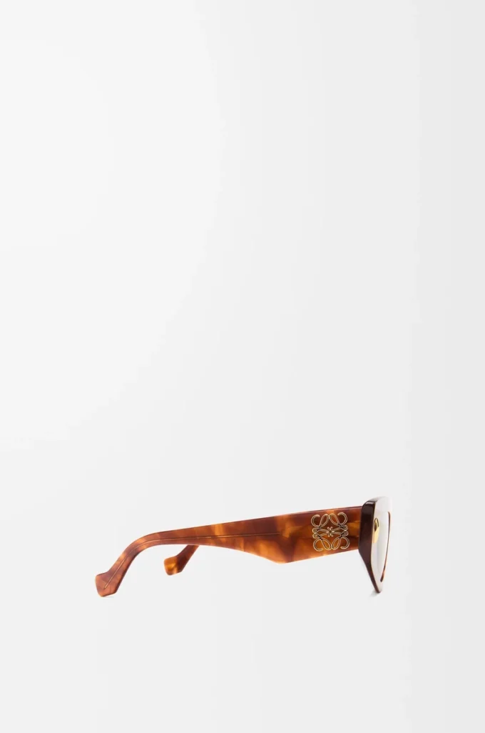 Petites lunettes de soleil Butterfly Screen Havana flammé