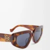 Petites lunettes de soleil Butterfly Screen Havana flammé