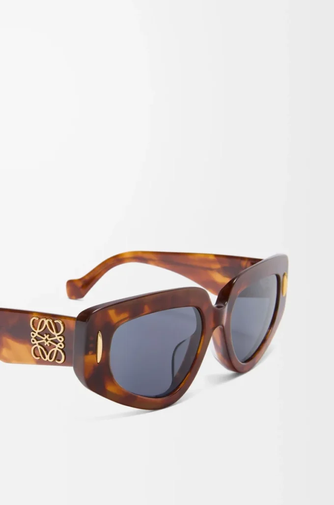 Petites lunettes de soleil Butterfly Screen Havana flammé
