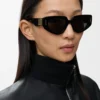 Petites lunettes de soleil Butterfly Screen noires
