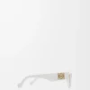 Petites lunettes de soleil papillon Screen Blanc uni