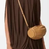 Pochette bracelet en cuir d’agneau nappa plissé Warm Desert Pochette bracelet en cuir d’agneau nappa plissé Warm Desert