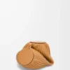 Pochette bracelet en cuir d’agneau nappa plissé Warm Desert Pochette bracelet en cuir d’agneau nappa plissé Warm Desert
