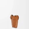 Pochette Elephant en cuir de veau classique Tan