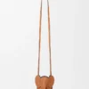 Pochette Elephant en cuir de veau classique Tan