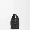 Pochette Flamenco moyenne en cuir de veau nappa noir