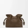 Pochette Flamenco moyenne en nubuck grainé Tundra
