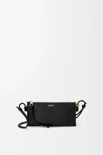 Pochette Joya en cuir de veau nappa noir