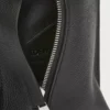 Pochette verticale T en cuir de veau grainé souple noir Pochette verticale T en cuir de veau grainé souple noir