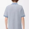 Polo en coton bleu clair