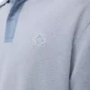 Polo en coton bleu clair