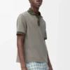 Polo en coton vert kaki