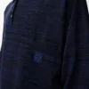 Polo en laine bleu marine/noir