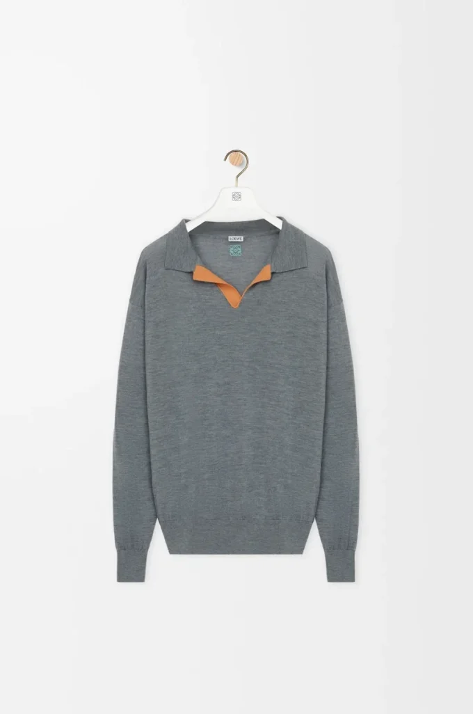 Polo en laine Gris