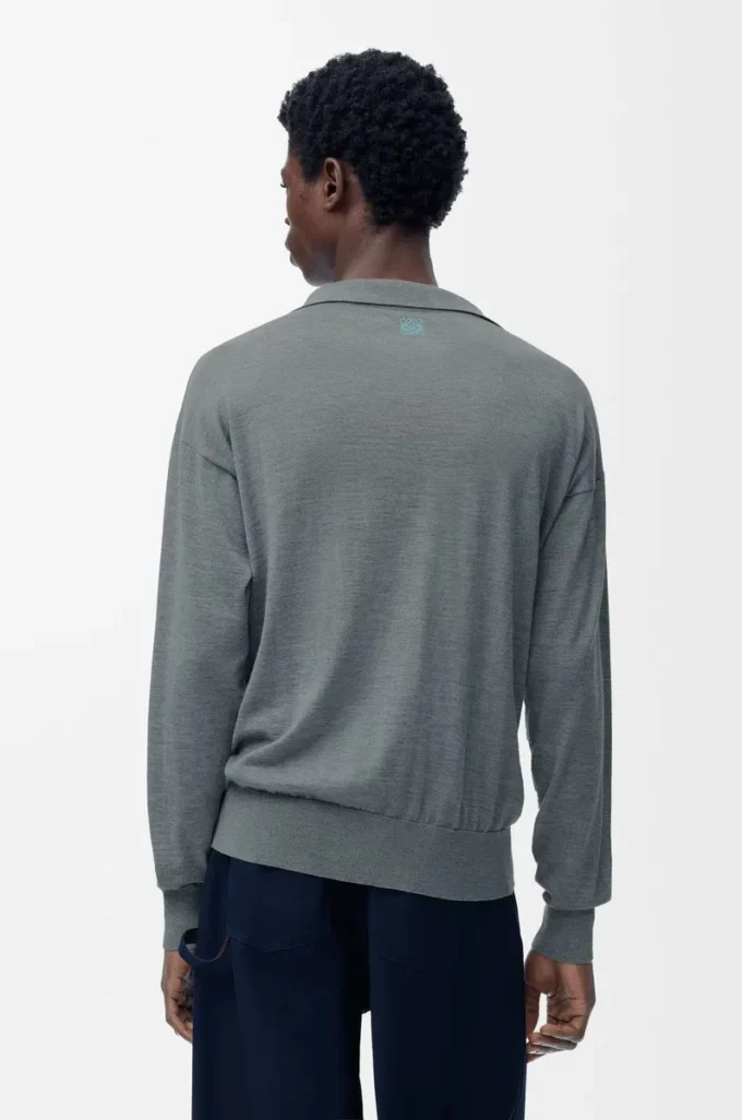 Polo en laine Gris
