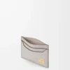 Porte-cartes Anagram en cuir de veau grainé Light Ghost Grey Porte-cartes Anagram en cuir de veau grainé Light Ghost Grey