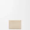 Porte-cartes Anagram en cuir de veau grainé Pebble Light Ghost Porte-cartes Anagram en cuir de veau grainé Pebble Light Ghost