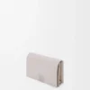 Porte-cartes de visite Anagram en cuir de veau grainé Light Ghost