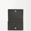 Porte-cartes de visite Puzzle en cuir de veau classique Gris foncé Porte-cartes de visite Puzzle en cuir de veau classique Gris foncé