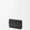 Porte-cartes de visite Puzzle en cuir de veau classique noir Porte-cartes de visite Puzzle en cuir de veau classique noir