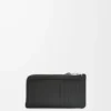 Porte-cartes et monnaie long Puzzle en cuir de veau classique noir Porte-cartes et monnaie long Puzzle en cuir de veau classique noir